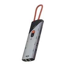 8in1 Usb-c Docking Station 4k 60hz Hdmı, 1000mbps Ethernet, 3 Usb 3.0, 90w Pd Şarj, Sd/tf Kart Okuyucu, Taşınabilir Çoklu Bağlantı Hub I Laptop Tablet Ve Telefon İçin Zr1146