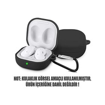 Galaxy Buds 2 İçin Kılıf Mat Silikon Siyah Buds 2 İle Uyumlu Kılıf - Siyah
