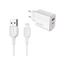 Noktaks-iphone 14/14plus/14pro/14promax Modelleri İle Uyumlu Şarj Aleti Kablo Ve Başlıklı 20w Set - Pl05