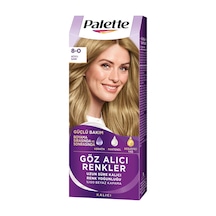Palette Göz Alıcı Renkler 8-0 Koyu Sarı Saç Boyası 110 Ml 5'li Avantaj Paketi Mıchu