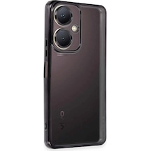Vivo Y27 Kılıf Kamera Korumalı Lensli Silikon - Siyah