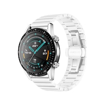 Butam Bilişim Gear S2 20mm Uyumlu Krd-16 Metal Kordon-beyaz
