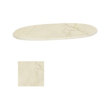 Werzalit Veya Wermodin Masa Tablası Oval 94x146 - Golden Marble Çok Renkli