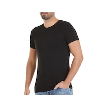 6 Adet Yıldız Erkek Bambu Kısa Kollu T-Shirt Fanila Siyah 476