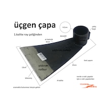 Üçgen Çapa Eskilerden Ray Çelik Bahçe Belleme Tarla Çapa