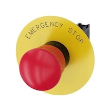 Siemens 3Su1100-1Hb20-1Cg0 Sirius Act Plastik Çevir-Kur 1Nc Emergency Stop Plakalı Komple Acil Stop Mantar