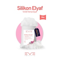 Eve Tekstil Yastık Yorgan Oyuncak Dolum Malzemesi Antialerjik Yapışmaz 1.kalite %100 Temiz Silikon Elyaf 8 Kg