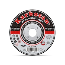 Karbosan 115x2.5x22.23 Inox Paslanmaz Çelik Kesme Diski