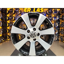 4 Adet Volkswagen 6.5 16 5 112 Et33 57.1 Black Mack Jant Revize Edilmiş Takım