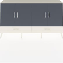 Arges Konsol 6 Raflı 2 Çekmeceli 4 Kapaklı 176x30x99 Aytaşı-antrasit/aytaşı Antrasıt/aytası - Aytası