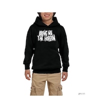Zepplin Giyim Bring Me The Horizon Classic Siyah Çocuk Kapşonlu Sweatshirt