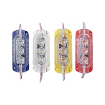 12 Volt 0.6 Watt Animasyonlu Çakar Modül Led 3 Ledli Kırmızı