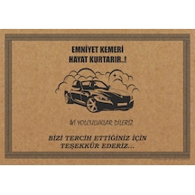 Cihan Oto Paspas Kağıdı 50x35 Yatay Araba Baskılı Adet Seçenekli 50