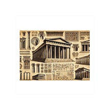 Antik Roma Tapınağı Desenli Mdf Tablo