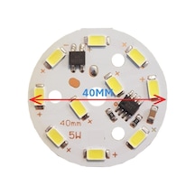 220 Volt 5 Watt Smd 2835 Ledli Led Modül Beyaz 10mm Delik Çaplı 220V 5W Avize Ledi 40mm(3 Adet)