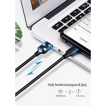 2.0 A Usb-a & Usb-c Şarj Ve Data Kablosu, 1.5 Metre, Beyaz, 60122