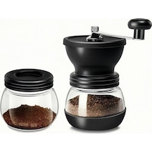 Toptanfoni Pro Kahve Öğütücü Değirmen Seti & Baharat Öğütücü / Filtre Kahve & Türk Kahvesi& Espresso Siyah