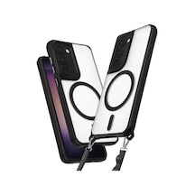 Samsung Galaxy S23 Plus Kılıf Enka Magsafe Silikon Kılıf - Siyah Diğer