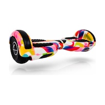 Elektrikli Kaykay Hoverboard Bluetooth Hoparlörlü RS-S5 Rainbow Mix Grafiti