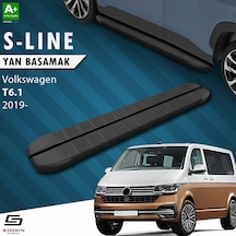 S-dizayn Vw Transporter T6.1 Kısa Şase S-line Siyah Yan Basamak 213 Cm 2019-2025 A+ Kalite