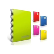 Gıpta Chromo Defter A4 Spiralli PP Kapak 200 Yaprak Kareli Asorti