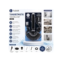 Siyah Taharatmatik Seti Taharatmetik El Duşu- Hortum - Mafsal Vakumlu Set 5468 Çok Renkli