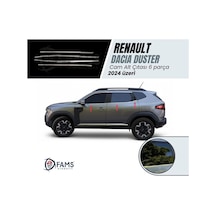 Renault Duster 2024 Üzeri Krom Cam Alt Çıtası 6 Prç P.çelik
