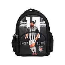 Beşiktaş Lisanslı Orkun Kökçü Okul Çantası - Üç Bölmeli Su Itici Kumaşlı Sırt Çantası Karışık