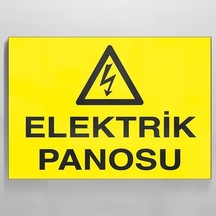 Elektrik Panosu Uyarı Levhası 20x30cm Genel