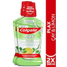 Colgate Plax Çay ve Limon Plağa Karşı Alkolsüz Ağız Bakım Suyu 2 x 500 ML