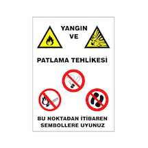 Yangın Ve Patlama Tehlikesi, İsg Uyarı Levhası