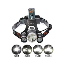 T6 Kafa Feneri 5000 Lumens 3xcree Xm-t6+2r5 Lamba Led Kamp Lambası Diğer