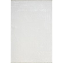Elegance Eg005a Beyaz Halı Sedef Detaylı Modern Viskon Doğal Iplik Bambu Halı Tozu Az Salon Halısı-58 Beyaz