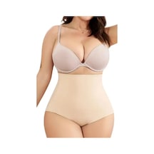 Mistirik Private Model Yüksek Bel İz Yapmaz Slikonlu Lazer Kesim Büyük Beden Toparlayıcı Külot Ten Renk Ten