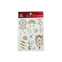 Kızılderili Tattoo Dövme Sticker
