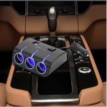 Polosmart 3 Girişli Araç Çakmak Çoklayıcı 2 Usb Girişi