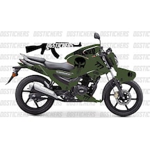Tvs Raider 125 Punisher Tasarım Sticker Etiket Modeli