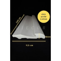 Diecor Dekoratif Boyanabilir 1 Adet 11,5 Cm Polistren Süpürgelik Model:xa241