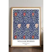 William Morris Doğal Ahşap Çerçeveli Poster, Dekoratif Sanatsal Duvar Tablosu