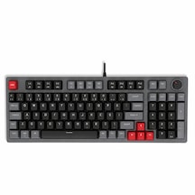 Mekanik Gaming Klavye Türkçe Q Kırmızı Switch 98 Tuş Rainbow Aydınlatmalı Usb Kablolu Oyuncu Klavyesi