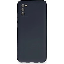 Durukar Samsung Galaxy Uyumlu A03s Kılıf Nano İçi Kadife Silikon - Lacivert