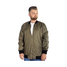 Mode Xl Erkek Kolej Mont Fermuarlı Jesica 22612 Haki 001