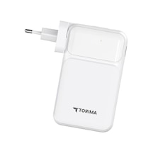 Torima TRM-1027 20000 mAh Hızlı Şarj Dijital Göstergeli Powerbank Beyaz