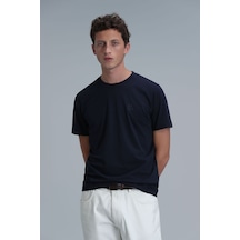 Lufian Erkek Pablo Modern Grafik T-shirt 111020223 Lacivert