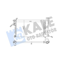 Kale 351810 Radyatör Al/mknk Xsara 1.4- 1.6- 1.8- 2.0 98 00- zx92 - peugeot 306 1.4- 1.6- 1.8 97 98 1330.45- 1330.c7- 1331.cs- 9633070580