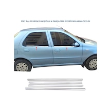 Ebal Otomotiv Fiat Palio Krom Cam Çıtası 4 prç. 1998 Üzeri P. Çelik