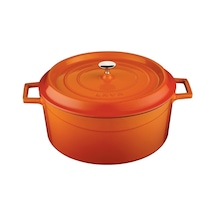 Lava Döküm Yuvarlak Tencere Trendy 32 CM