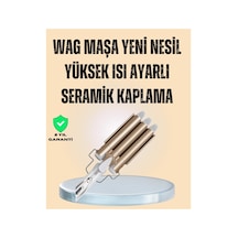 Ayarlanabilir Isılı Bukle Saç Maşası Düz Renk