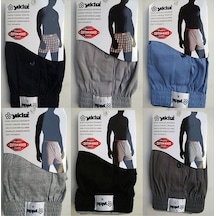 6 Adet Yıldız Erkek Penye Taşma Cotton Boxer (43)