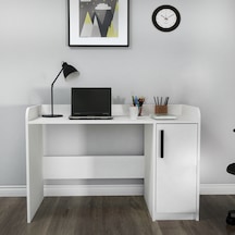Arnetti Luses Dolaplı Çalışma Bilgisayar Masası Beyaz